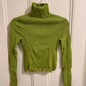 Zara Green Turtleneck Sweater